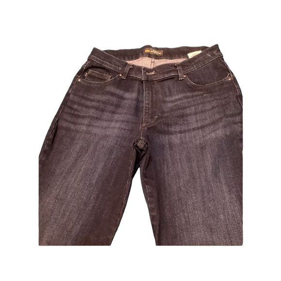 EUC Lee relaxed fit straight leg mid‎ rise jeans Sz. 12 - Picture 1 of 9